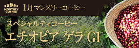 1月マンスリーコーヒー エチオピア ゲラ G1